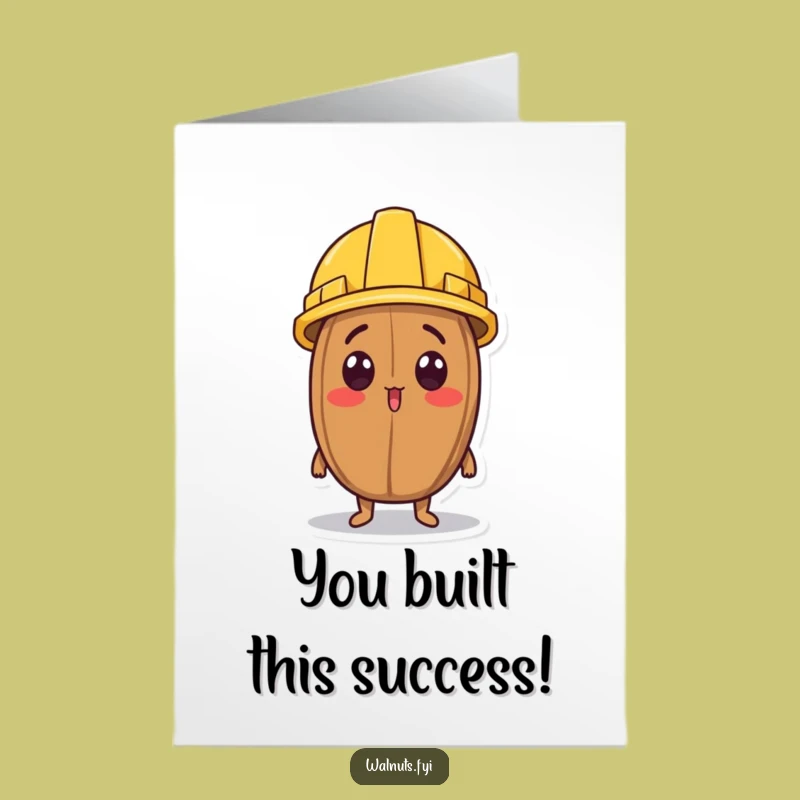 Free Printable Congrats Card: Walnut's Big Project, Funny Downloadable Gift
