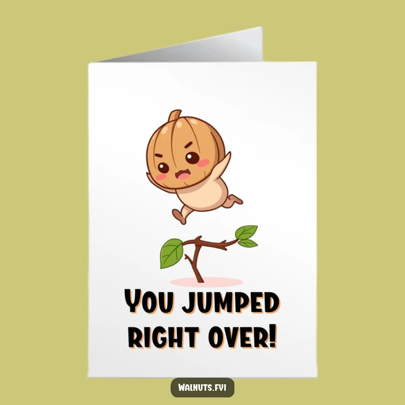 Free Printable Congrats Card: Walnut Leap Humor for Victorious Celebrations