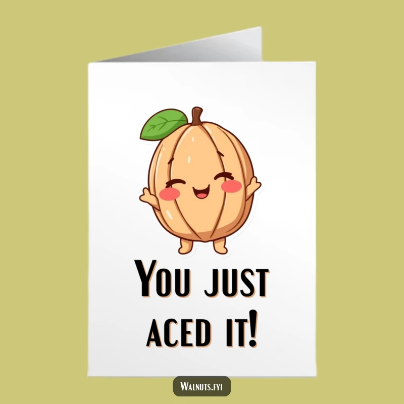 Free Printable Congrats Card: Witty Walnut - Downloadable DIY Celebration