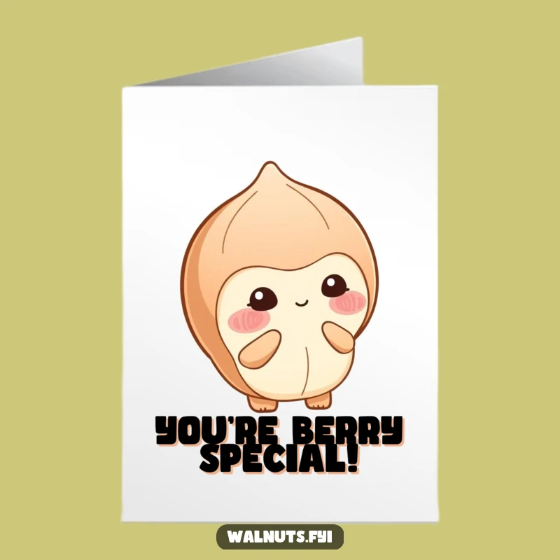 Free Printable Congrats Card: Shy Hazelnut's Berry Congrats Downloadable Gift