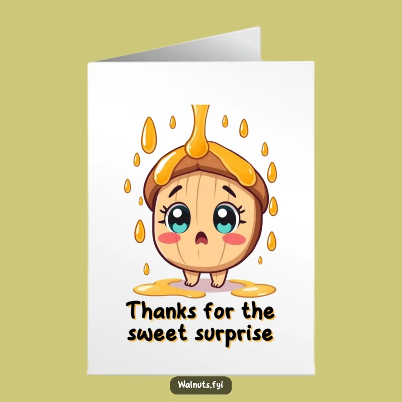 Free Printable Pecan Thank You Card: Sweet Gratitude Downloadable Gift