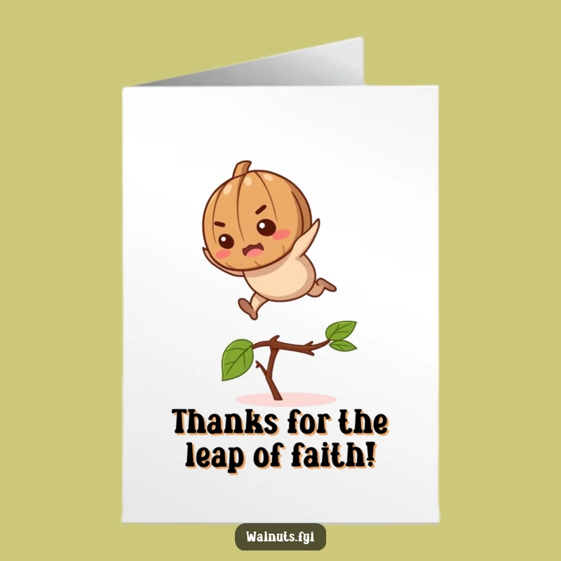Free Printable Thank You Card: Walnut Leap for Your Awesome, Funny Gratitude