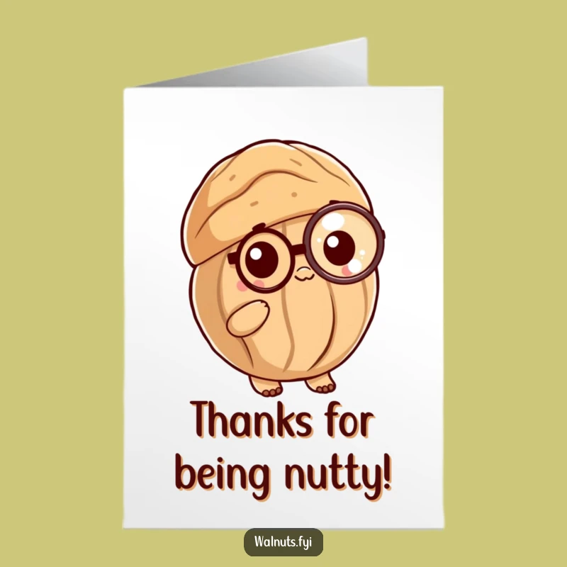 Free Printable Thank You Card: Walnut's Posh Gratitude!