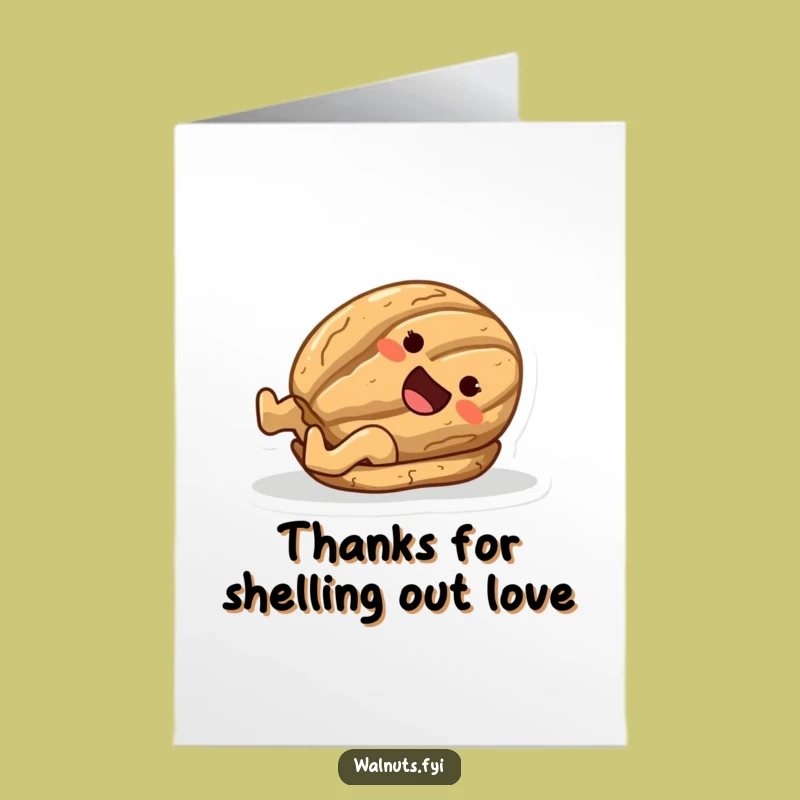 Free Printable Thank You Card: Grateful Walnut Sliding, Hilarious Downloadable Gift