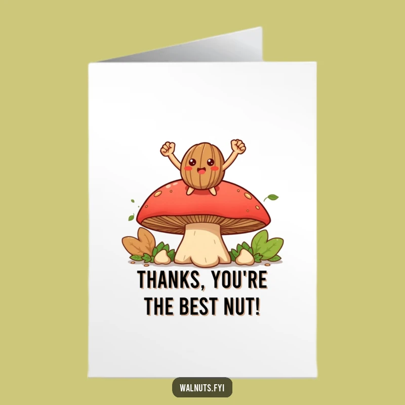 Free Printable Thank You Card: Walnut Triumph for Funny, Heartfelt Gratitude