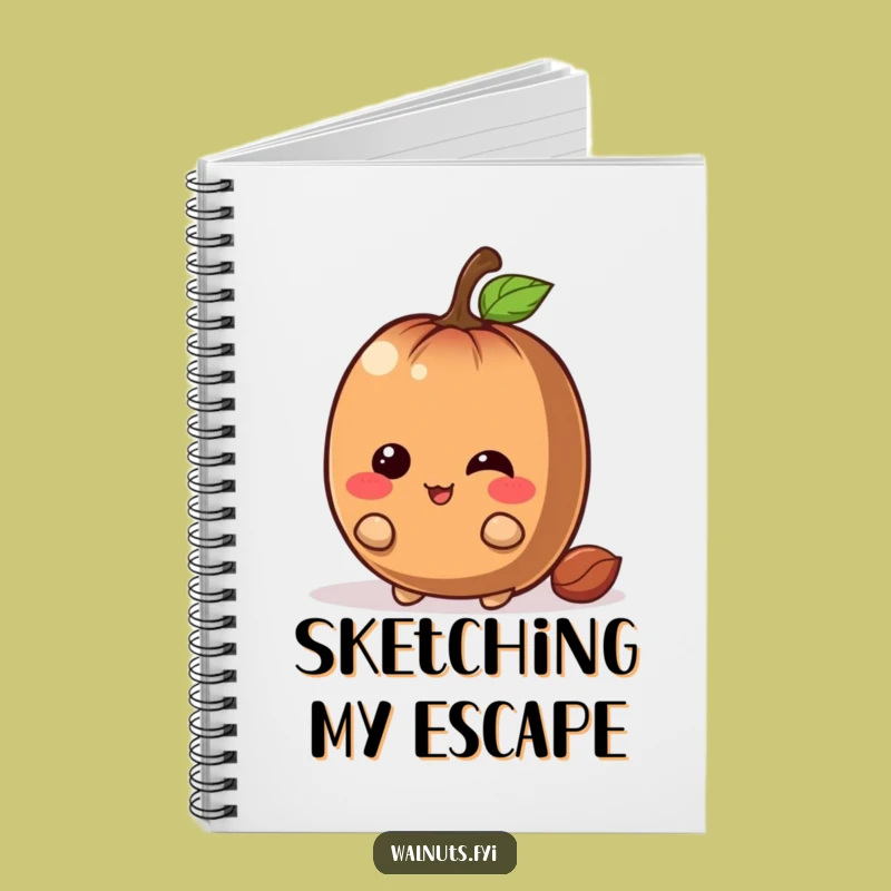 Funny Chestnut Hide Notebook - Jot Down Mischievous Ideas!