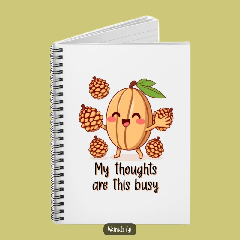 Funny Juggling Walnut Notebook - Hilarious Journal for Creative and Playful Minds Gift