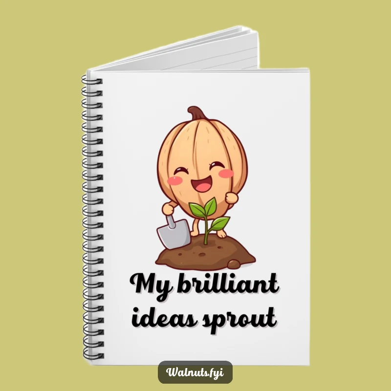 Funny Walnut Gardener Notebook - Hilarious Journal for Gardeners and Dreamers
