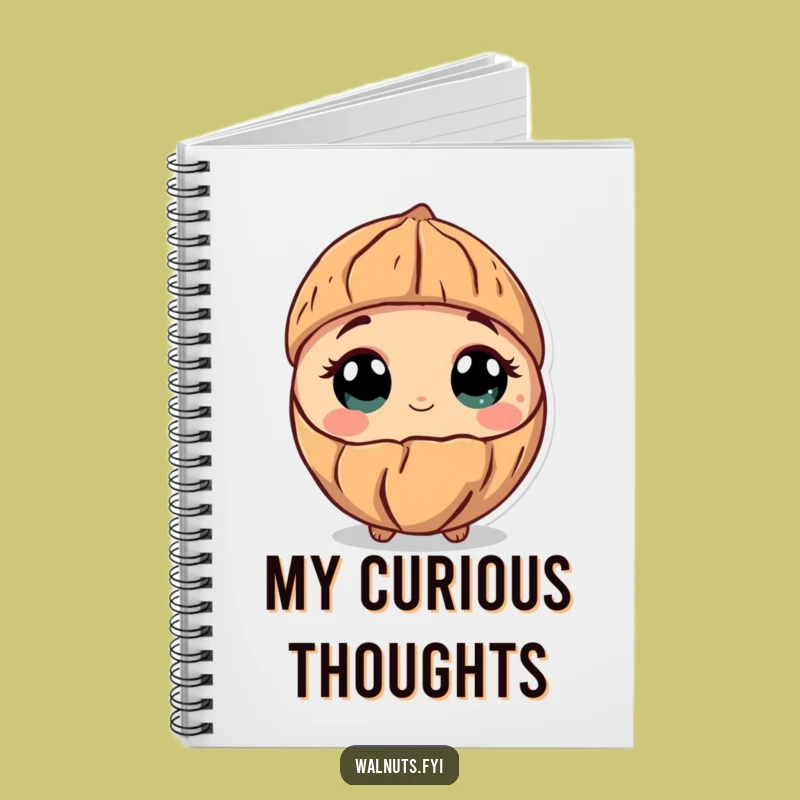 Funny Curious Walnut Notebook: Document Your Discoveries!