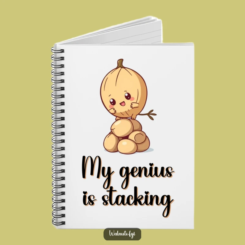 Funny Kawaii Pine Nut Notebook - Determined Climber Journal for Goal-Oriented Humor
