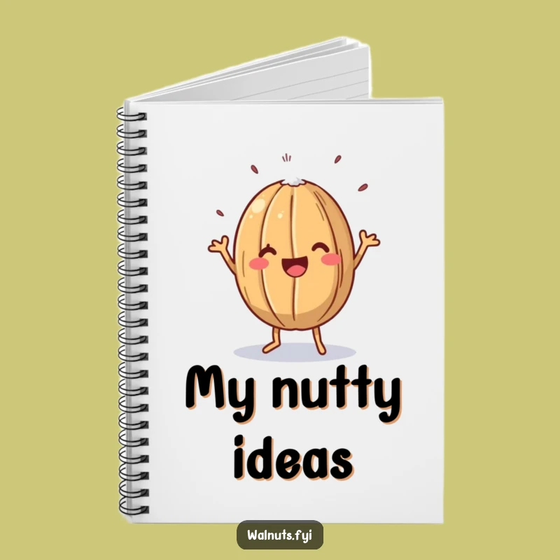 Funny Walnut Jig Notebook - Nutty Dance Journal Gift for Ideas