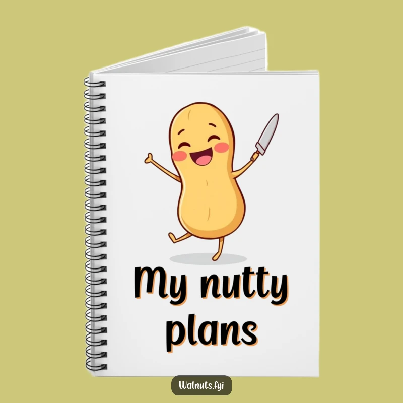 Funny Peanut Dancer Notebook: Jot Down Steps with Nutty Joy, a Perfect Funny Gift