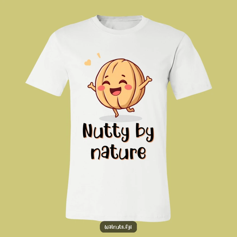 Funny Giggling Walnut T-Shirt: Wear Your Energy and Laugh Loud!