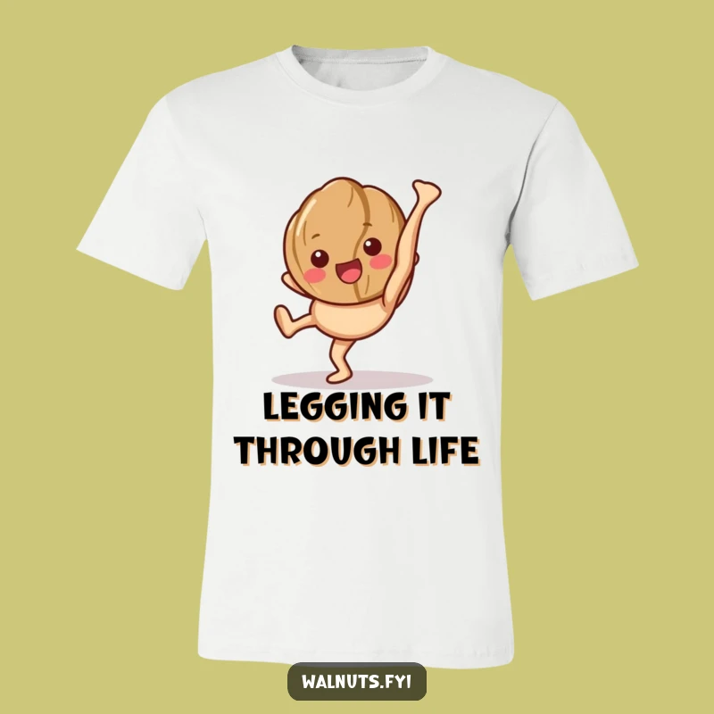 Funny Happy Walnut Cartwheel T-Shirt - Athletic & Humorous Apparel