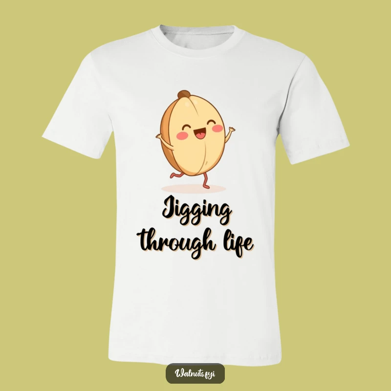 Funny Happy Walnut Jig T-Shirt: Wear Your Joy with This Humorous Tee