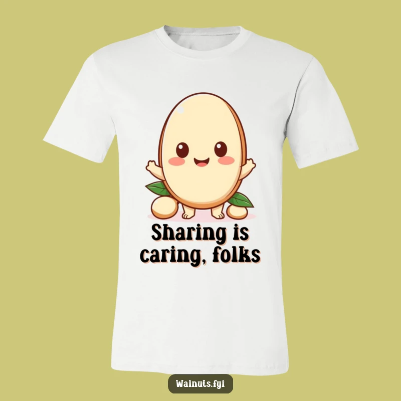 Funny Kawaii Nutty Offering Tee: Share the Love Humor Funny Gift