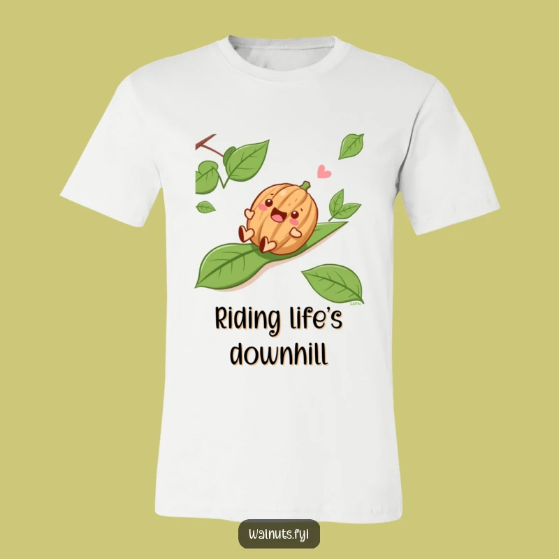 Funny Sliding Walnut T-Shirt - A Hilarious Tee for Embracing Fun
