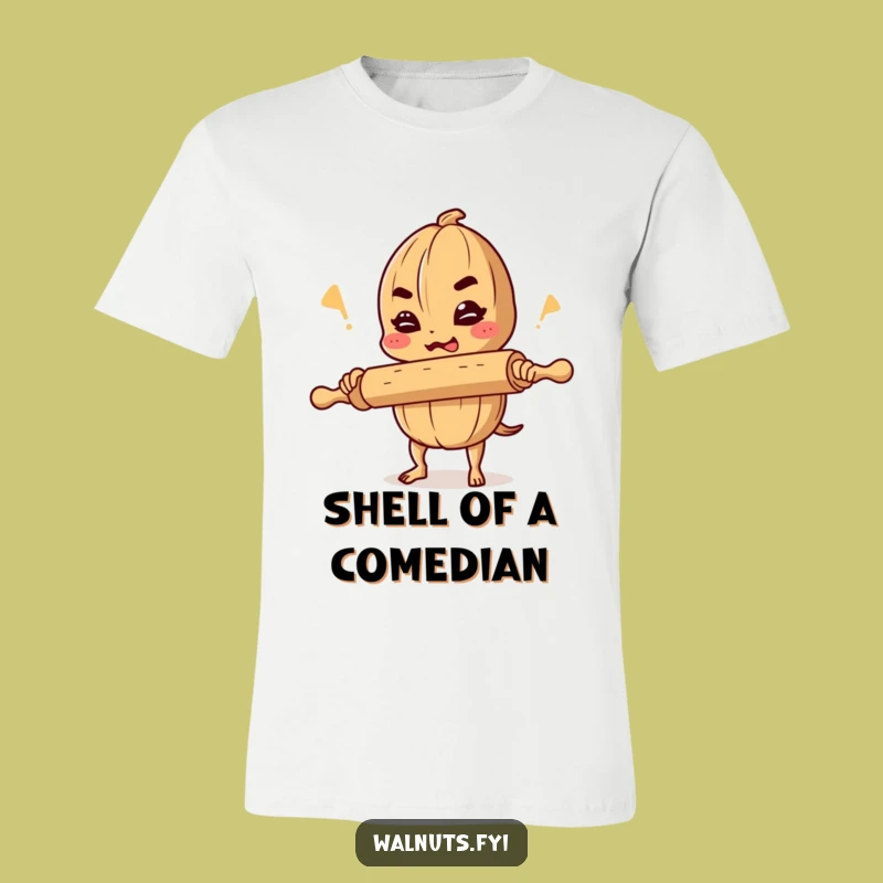 Funny Walnut Comedian T-Shirt: Wear This Hilarious Nutty Joke Design, a Great Funny Gift