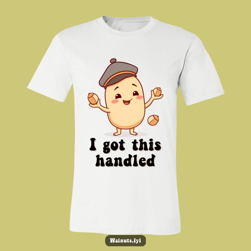 Funny Juggling Cashew T-Shirt - Show-Off Your Skills with Playful Style!