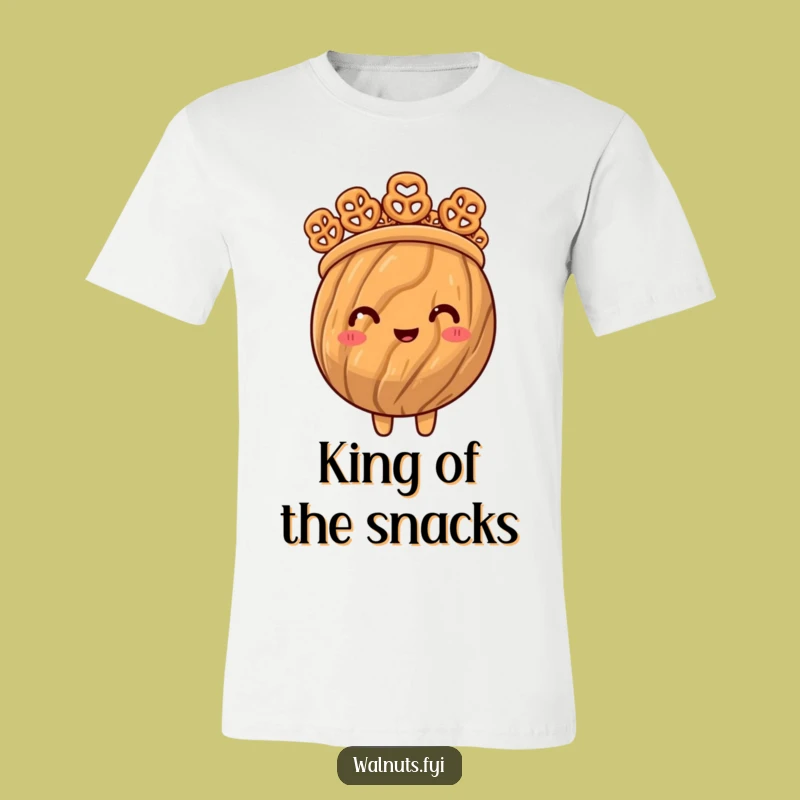 Funny Proud Walnut King Crown T-Shirt - Royal Nutty Apparel