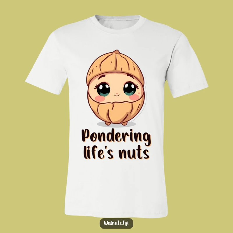 Funny Curious Walnut T-Shirt: Wear Your Wonder and Intrigue!