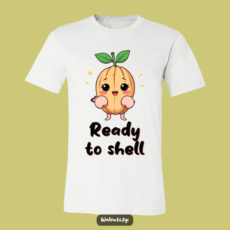 Funny Happy Walnut T-Shirt: Tiny Boxer Nut Tee, Knockout Style, Perfect Funny Gift