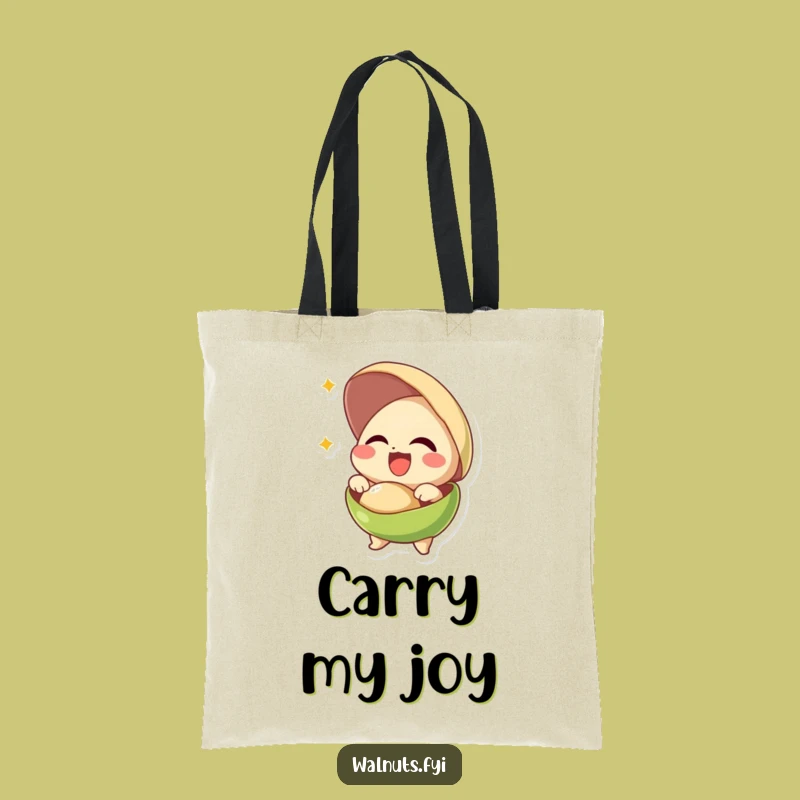 Funny Pistachio Bursting Joy Tote Bag - Hilarious & Practical Gift for Happy People