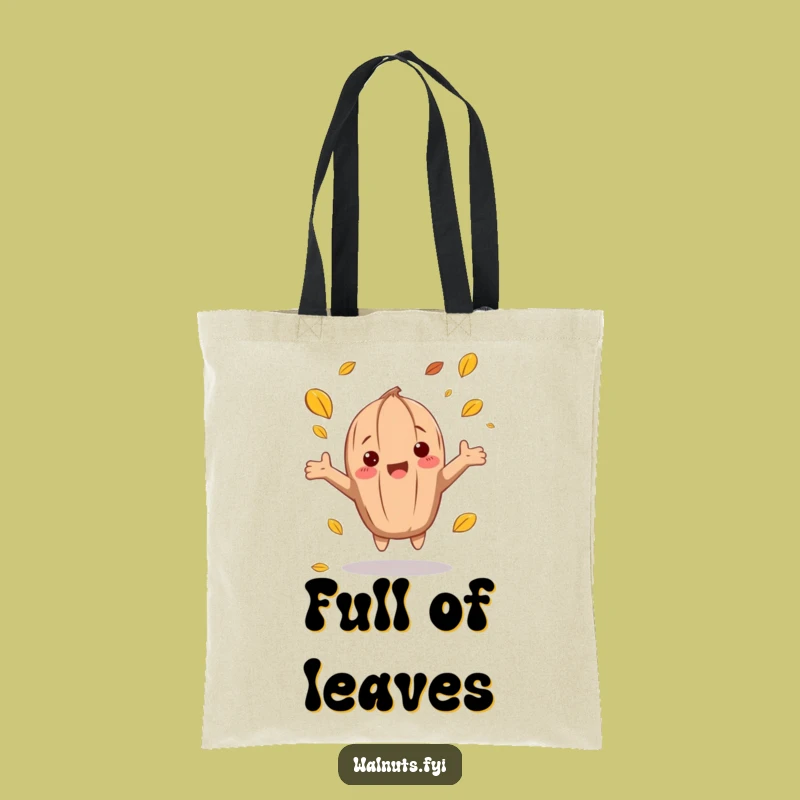 Funny Autumn Walnut Tote Bag: Carry fall's beauty, a perfect funny gift.