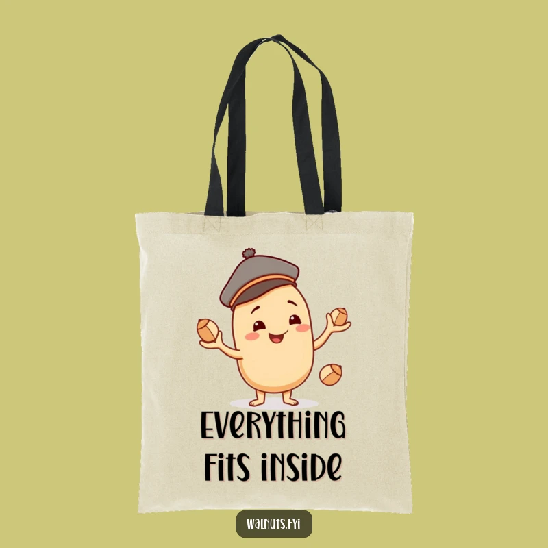 Funny Juggling Cashew Tote Bag - Carry Your Essentials with Skillful Flair!