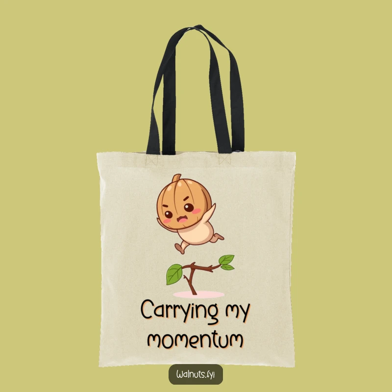 Funny Jumping Walnut Tote Bag: Carry Your Ambition, Excellent Funny Gift