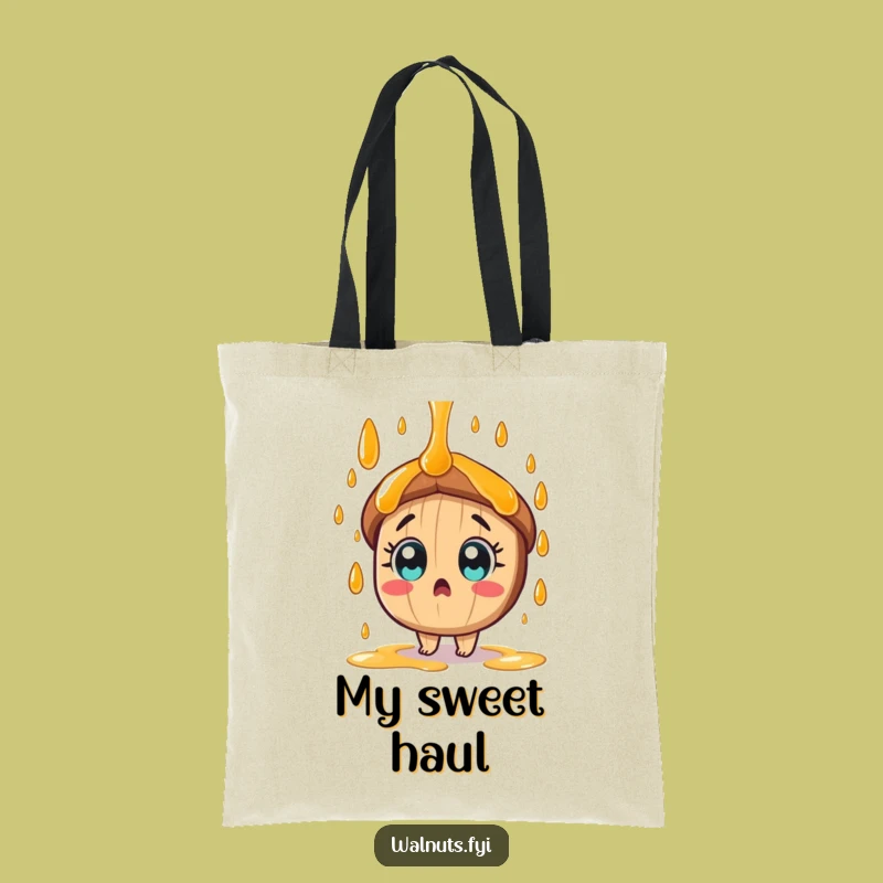 Funny Pecan Syrup Shower Tote Bag, Carry Your Essentials with Nutty Humor