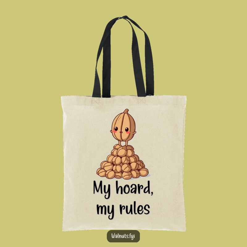 Funny Proud Walnut Tote Bag: Standing Tall Nut Carrier, Top Tier Tote, Perfect Funny Gift