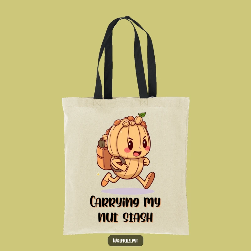 Funny Walnut Runner Tote Bag: Carry Your Nuts in Style, Hilarious Gift Tote