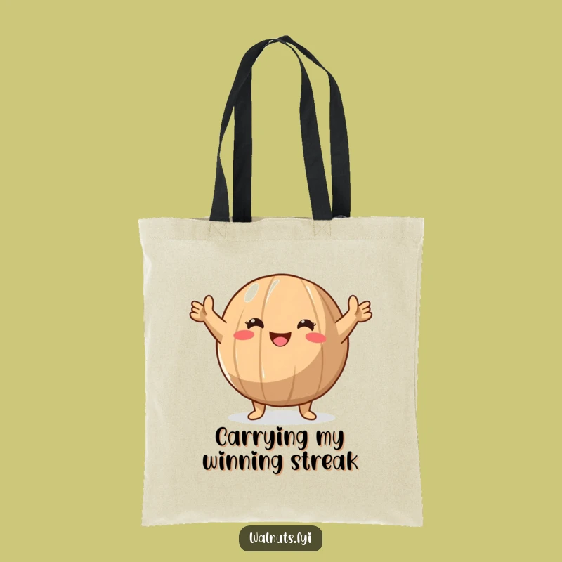 Funny Walnut Victory Tote Bag: Carry Your Wins in Style, Great Gift