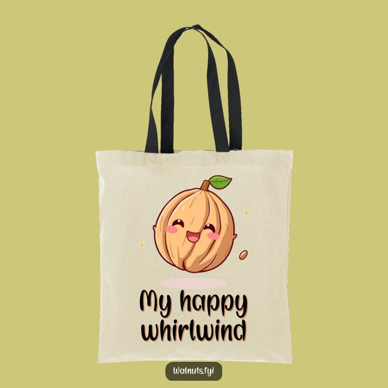 Funny Playful Walnut Tote Bag: Carry Your Joy Wherever You Go!